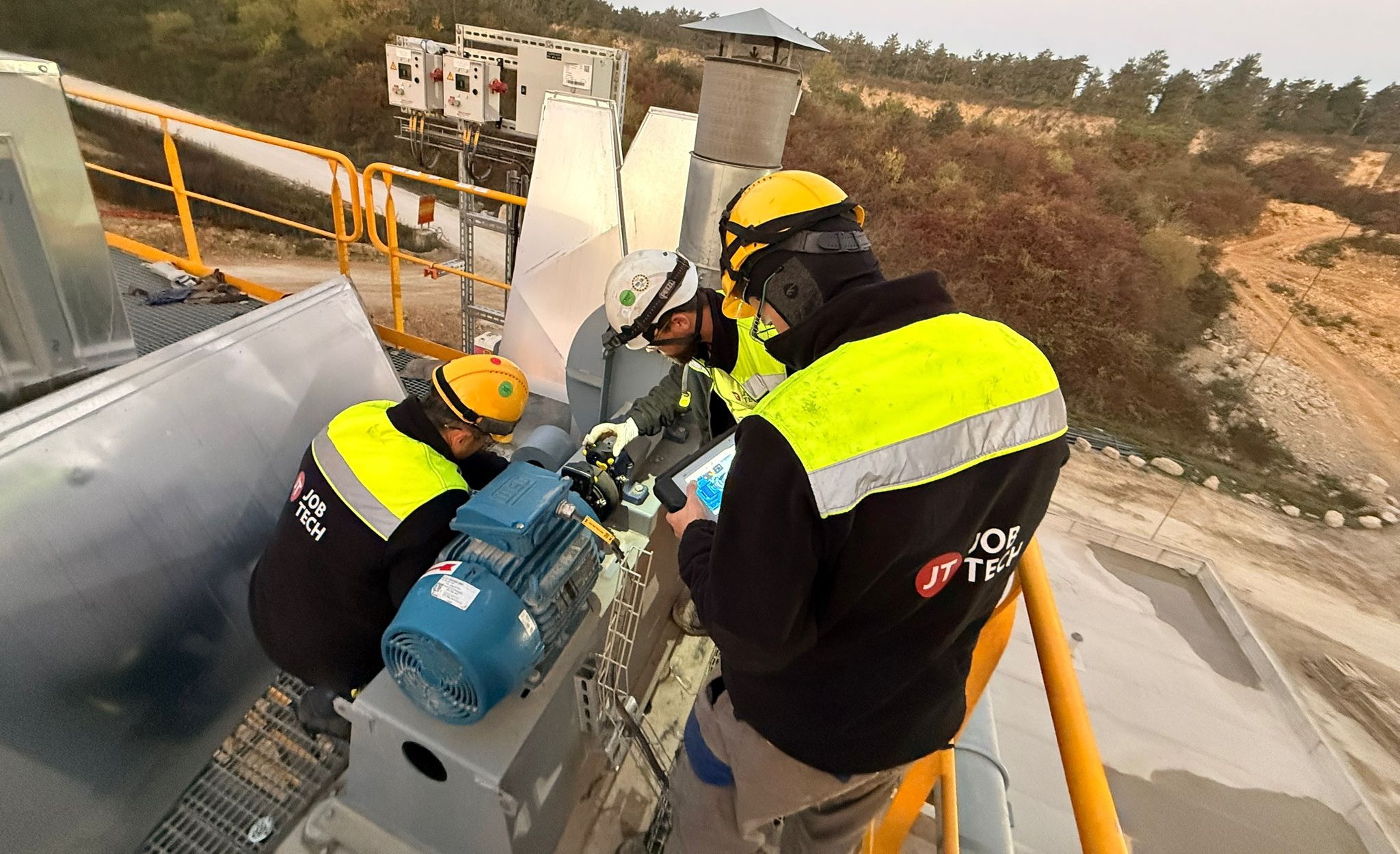 Industrial machinery installation