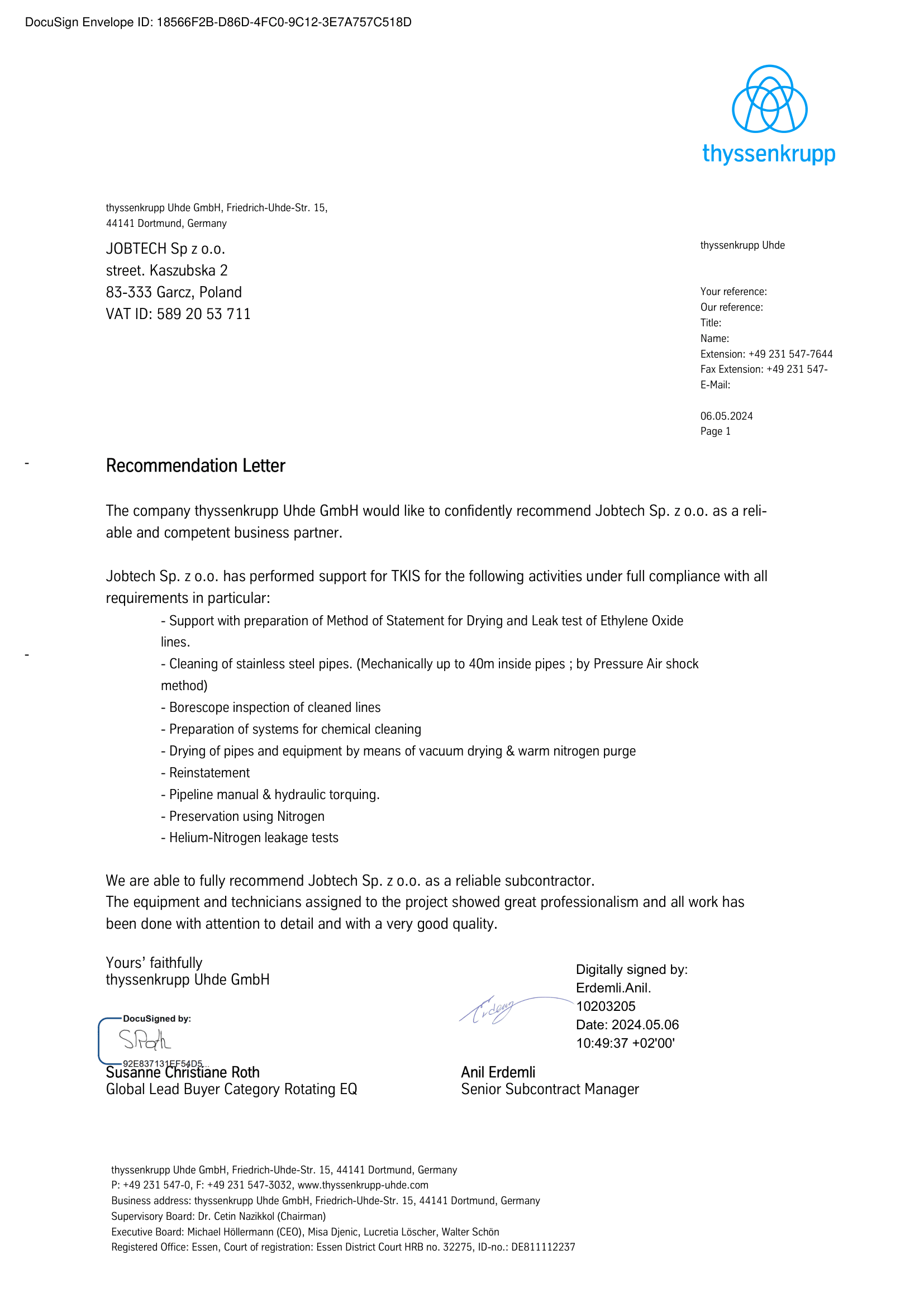 TKIS – czyszczenie, suszenie i testy szczelności rurociągów (HU) reference preview